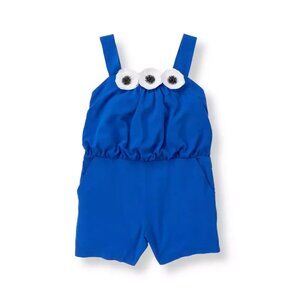 Janie and Jack Oasis Blue Blossom Romper, Size 2T
